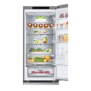 LG 2.03M 387L Kombiskap(Prime Silver) - Energiklasse D, toppdørsutsikt med mat, GBV5240DPY, thumbnail 7