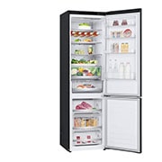 LG 2.03M 384L Kombiskap(Matte Black) - Energiklasse A, LeftSideOpen_Food, GBB92MCB2P, thumbnail 13