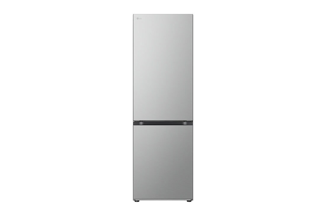 LG 1.86M 344L Kombiskap(Prime Silver) - Energiklasse D, forfra, GBV3100DPY