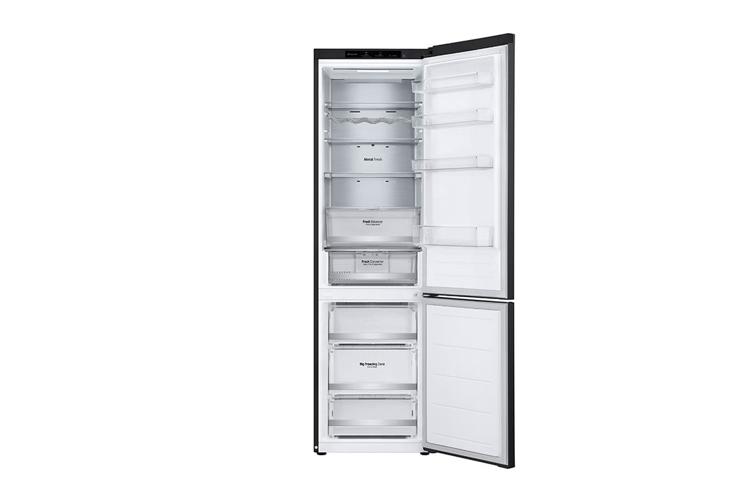 LG 2.03M 387L Kombiskap(Essence Black Steel ) - Energiklasse C, Nature Fresh, Door Cooling+™ og Smart Diagnosis™, GBV7280CEV, GBV7280CEV, thumbnail 2