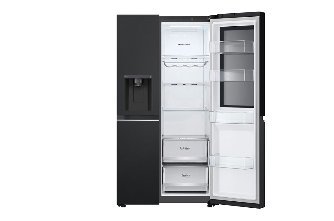 LG 635L InstaView™ Side by Side (Essence Matte Black), Energiklasse D, Vann/isdispenser med vanntilkobling, Smart Diagnosis™ med Wi-Fi, GSGV80EPLD, GSGV80EPLD, thumbnail 13