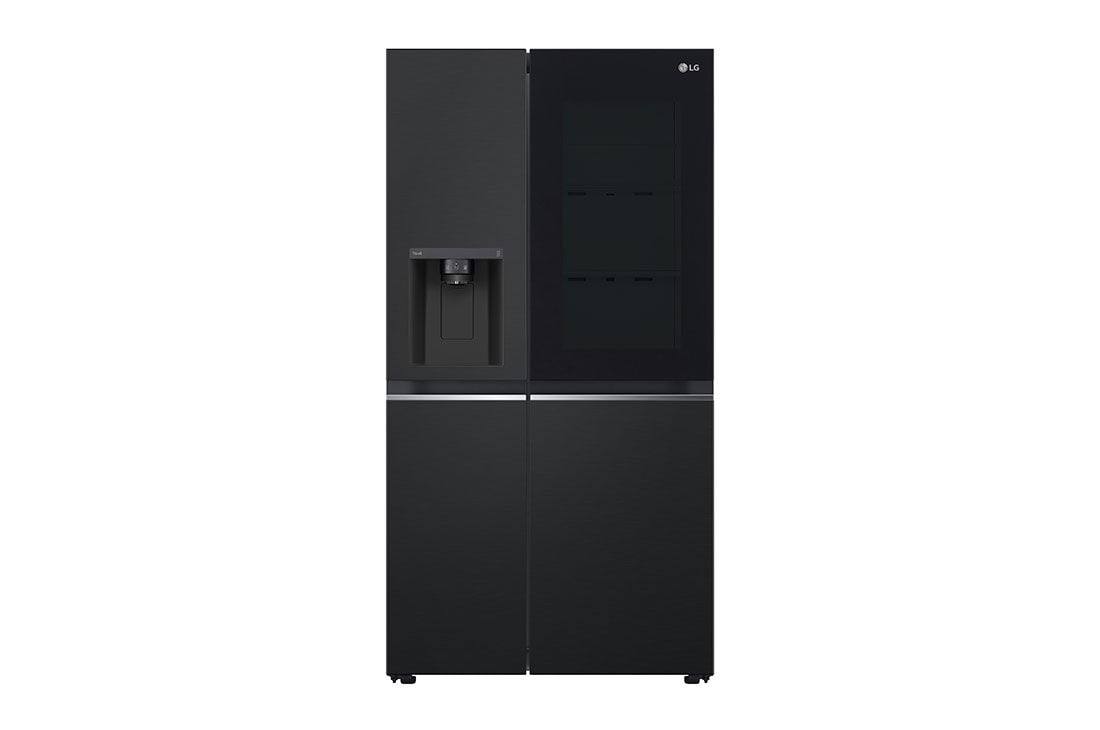 LG 635L InstaView™ Side by Side (Essence Matte Black), Energiklasse D, Vann/isdispenser uten vanntilkobling, Smart Diagnosis™ med Wi-Fi, GSGV81EPLD , GSGV81EPLD, thumbnail 2
