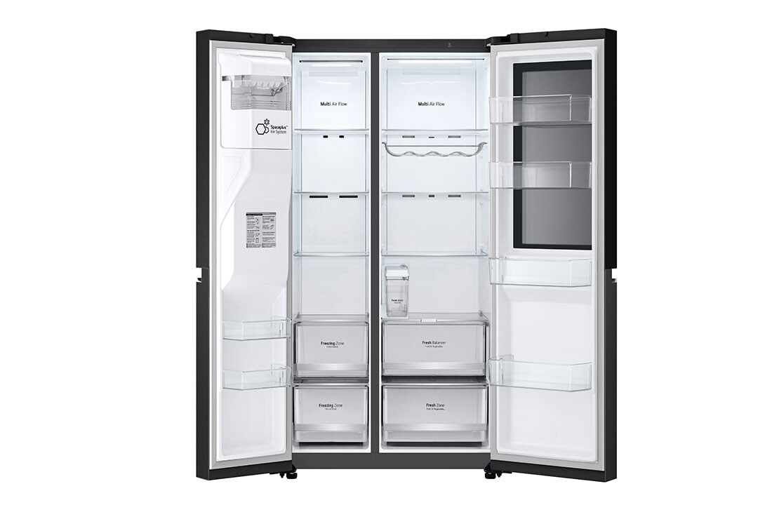 LG 635L InstaView™ Side by Side (Essence Matte Black), Energiklasse D, Vann/isdispenser uten vanntilkobling, Smart Diagnosis™ med Wi-Fi, GSGV81EPLD , GSGV81EPLD, thumbnail 6
