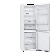 LG 1.86M 341L Kombiskap(Hvit) - Energiklasse D,  Nature Fresh, Door Cooling+™ og Smart Diagnosis™, venstre side med åpen dør, GBB61SWGGN, thumbnail 13