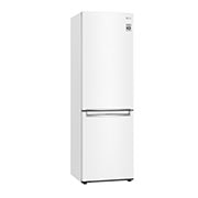 LG 1.86M 341L Kombiskap(Hvit) - Energiklasse D,  Nature Fresh, Door Cooling+™ og Smart Diagnosis™, venstre sidevisning, GBB61SWGGN, thumbnail 14