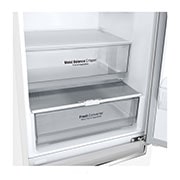 LG 1.86M 341L Kombiskap(Hvit) - Energiklasse D,  Nature Fresh, Door Cooling+™ og Smart Diagnosis™, øverste skuff uten mat, GBB61SWGGN, thumbnail 6
