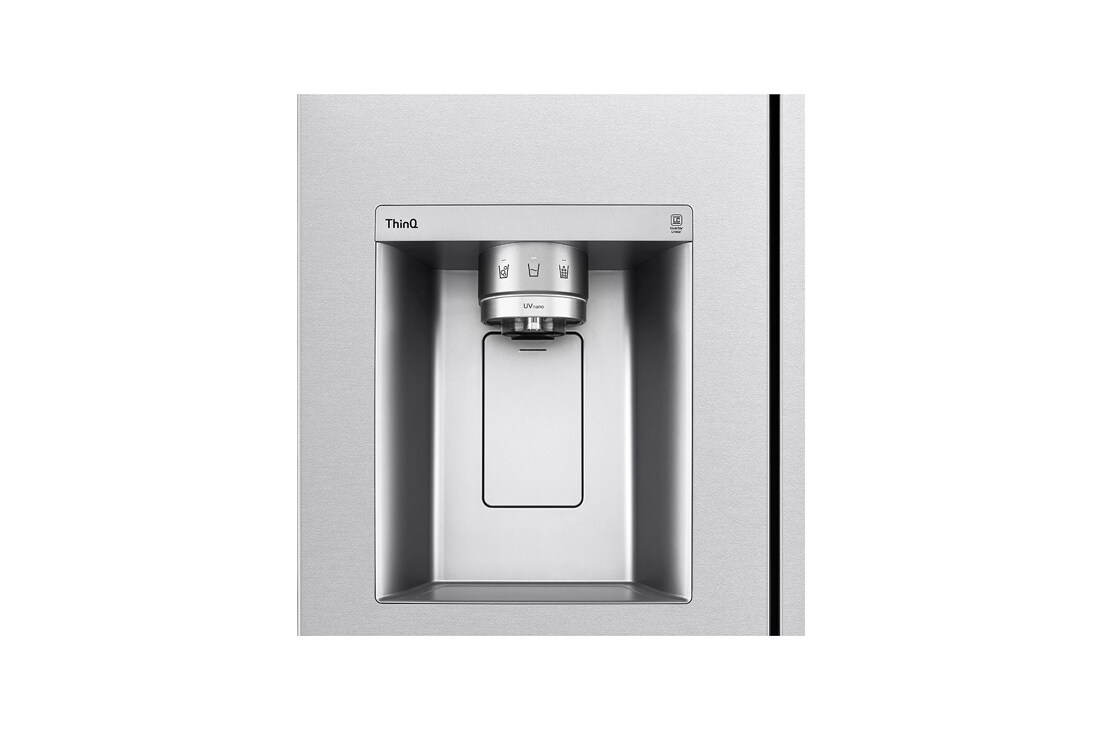 LG 635L Side by Side (Metal Sorbet), Energiklasse C, Vann/isdispenser uten vanntilkobling, Smart Diagnosis™ med Wi-Fi, Water dispenser, GSLV91MBAC, thumbnail 5