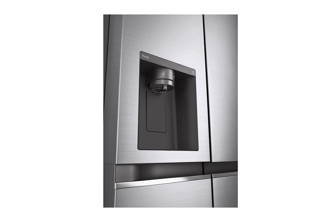 LG 635L Side by Side (Shiny Steel, Energiklasse D, Vann/isdispenser med vanntilkobling, Smart Diagnosis™ med Wi-Fi, GSLV70PZTD, GSLV70PZTD, thumbnail 6