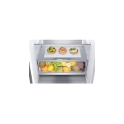 LG 2.03M 387L Kombiskap(Metal Sorbet ) - Energiklasse A, Nature Fresh, Door Cooling+™ og Smart Diagnosis™, drawer view with fruits, GBV7280AMB, thumbnail 7