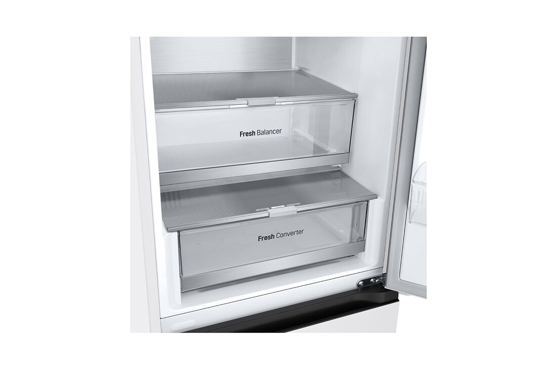 LG 2.03M 387L Kombiskap(White ) - Energiklasse C, Nature Fresh, Door Cooling⁺™ og Smart Diagnosis™, detaljeringsutsikt, GBV7280CSW, thumbnail 4