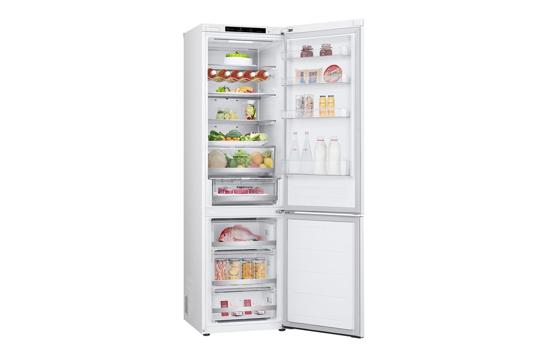 LG 2.03M 387L Kombiskap(White ) - Energiklasse C, Nature Fresh, Door Cooling⁺™ og Smart Diagnosis™, høyre utsikt, GBV7280CSW, thumbnail 11