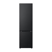 LG 2.03M 387L Kombiskap(Essence Black Steel ) - Energiklasse A, Nature Fresh, Door Cooling+™ og Smart Diagnosis™, front view, GBV7280AEV, thumbnail 1