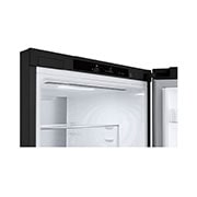 LG 2.03M 387L Kombiskap(Essence Black Steel ) - Energiklasse A, Nature Fresh, Door Cooling+™ og Smart Diagnosis™, Top corner view, GBV7280AEV, thumbnail 8