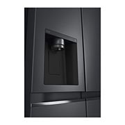 LG 635L Side by Side (Matte Black Stainless Steel), Energiklasse D, Vann/isdispenser uten vanntilkobling, Smart Diagnosis™ med Wi-Fi, Dispenser, GSLV71MCTD, thumbnail 7