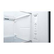 LG 635L Door in Door™ Side by Side (Matte Black Stainless Steel), Energiklasse E, Vann/isdispenser uten vanntilkobling, Smart Diagnosis™ med Wi-Fi, Micom, GSJV71MCLE, thumbnail 9