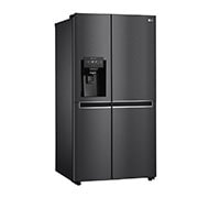 LG 634L Side by Side (Matte Black Stainless Steel), Energiklasse F, Vann/isdispenser uten vanntilkobling, Smart Diagnosis™, left view, GSLV31MCXM, thumbnail 8