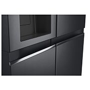 LG 635L Side by Side (Matte Black Stainless Steel), Energiklasse F, Vann/isdispenser med vanntilkobling, Smart Diagnosis™ med Wi-Fi, Handle, GSLV70MCTM, thumbnail 6