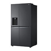LG 635L Side by Side (Matte Black Stainless Steel), Energiklasse F, Vann/isdispenser med vanntilkobling, Smart Diagnosis™ med Wi-Fi, Right Side, GSLV70MCTM, thumbnail 12