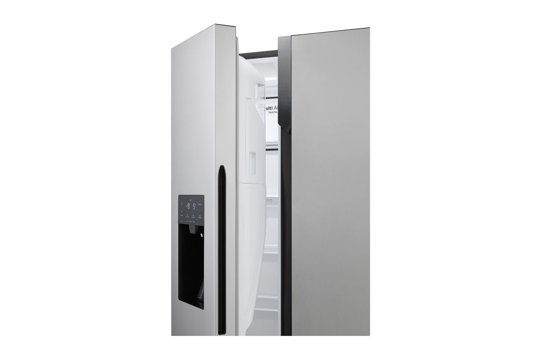 LG 562L Side by Side (Silver), Energiklass E, Vann/isdispenser uten vanntilkobling, Handle, GSM32HSBEH, thumbnail 7