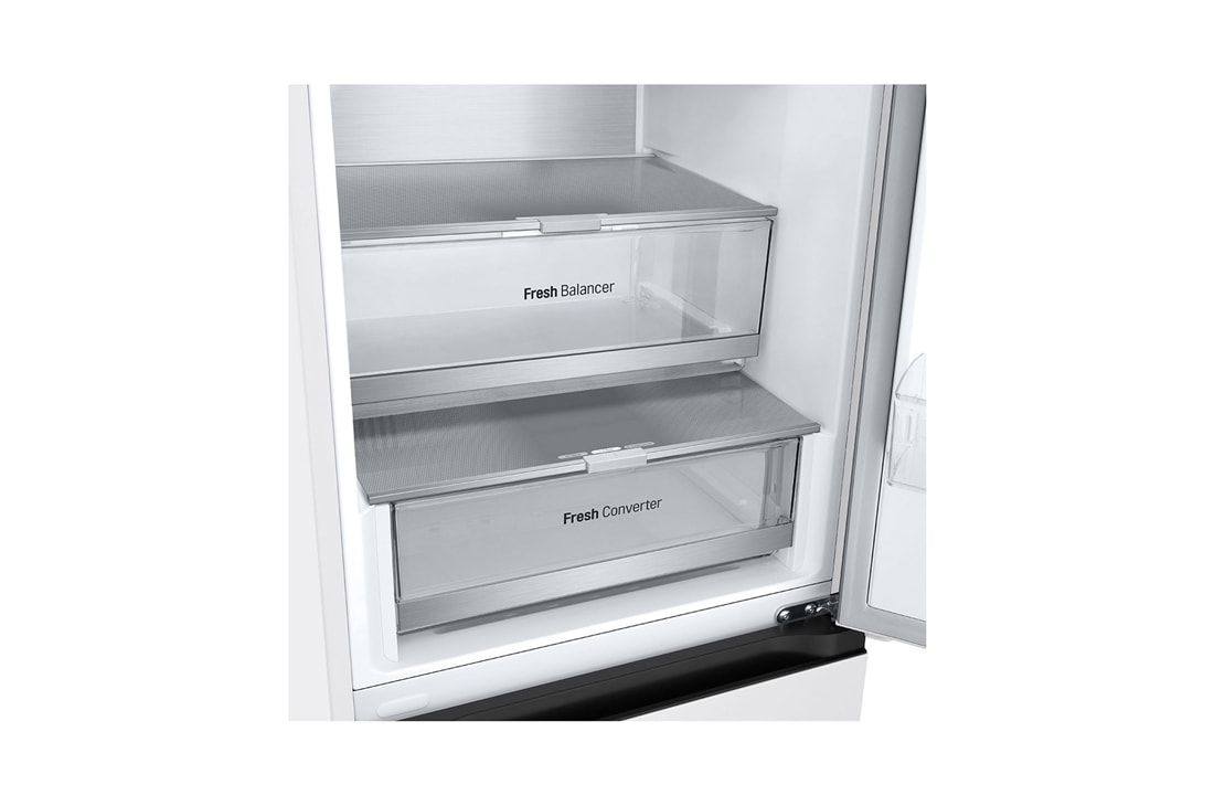 LG 1.86M 344L Kombiskap(Hvit ) - Energiklasse C, Nature Fresh, Door Cooling+™ og Smart Diagnosis™, detaljeringsutsikt, GBV7180CSW, thumbnail 4