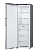 LG 324L Frittstående fryseskap (Shiny Steel) - Energiklasse D, Total No Frost, Express Freeze, Høyre side, åpent, GFT41PZGSF, thumbnail 11