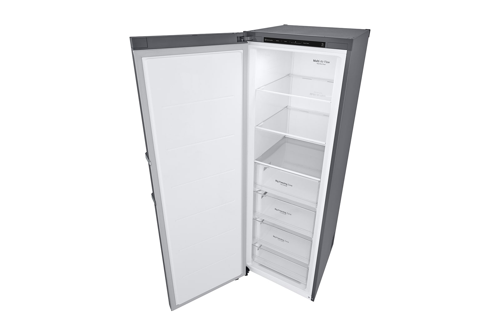 LG 324L Frittstående fryseskap (Shiny Steel) - Energiklasse D, Total No Frost, Express Freeze, Side, GFT41PZGSF, thumbnail 15