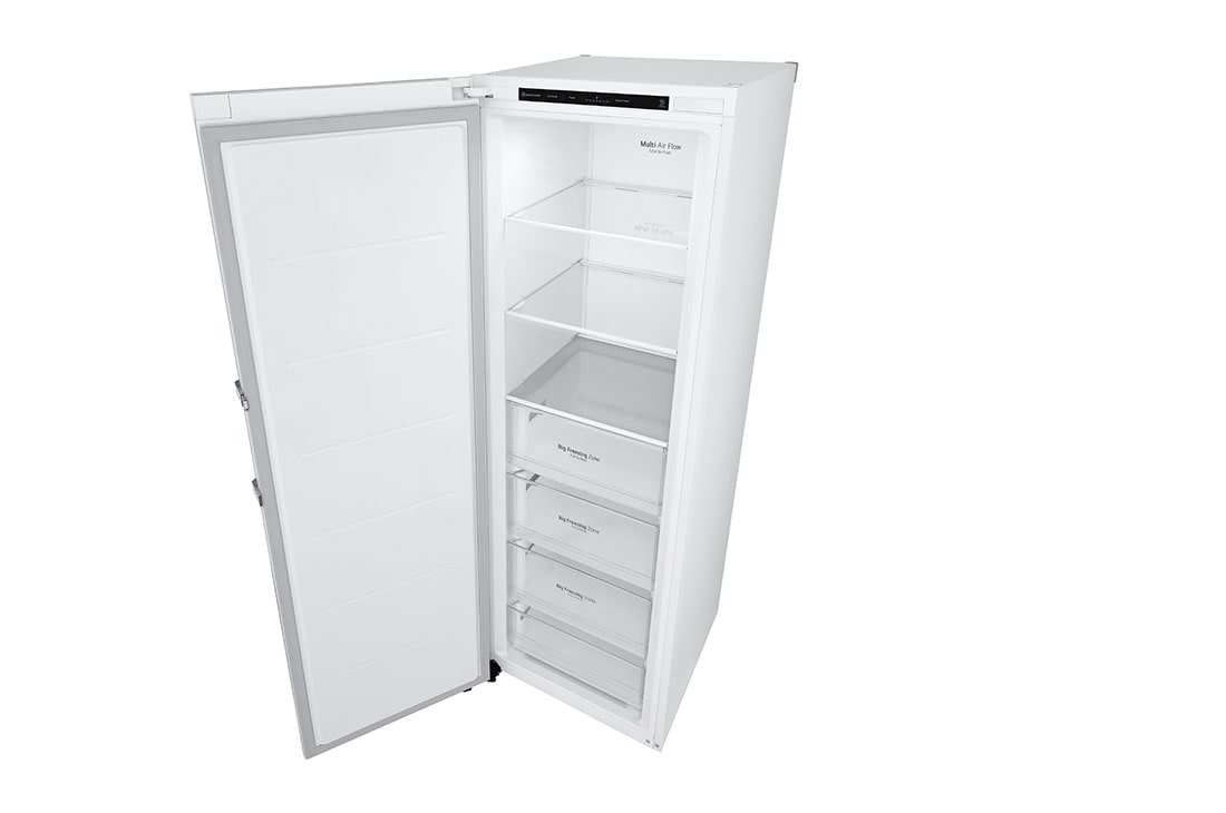 LG 324L Frittstående fryseskap (Hvit) - Energiklasse D, Total No Frost, Express Freeze, Top Right Open, GFT41SWGSF, thumbnail 10