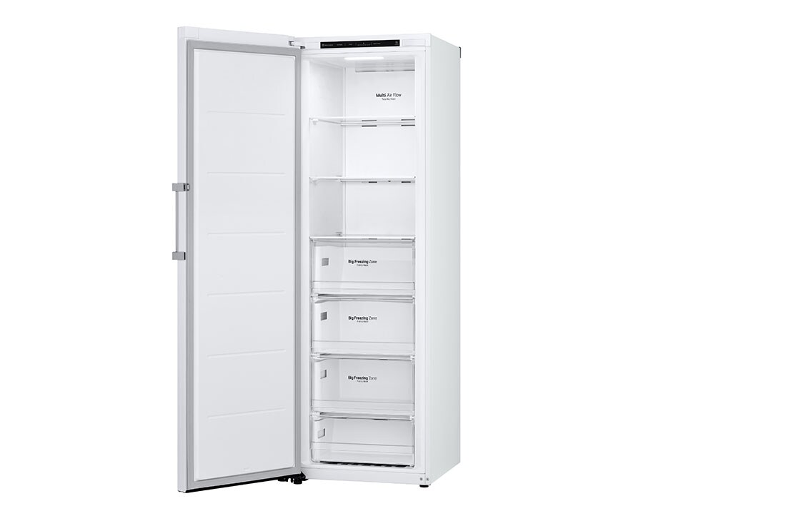 LG 324L Frittstående fryseskap (Hvit) - Energiklasse D, Total No Frost, Express Freeze, Right Side Open, GFT41SWGSF, thumbnail 12