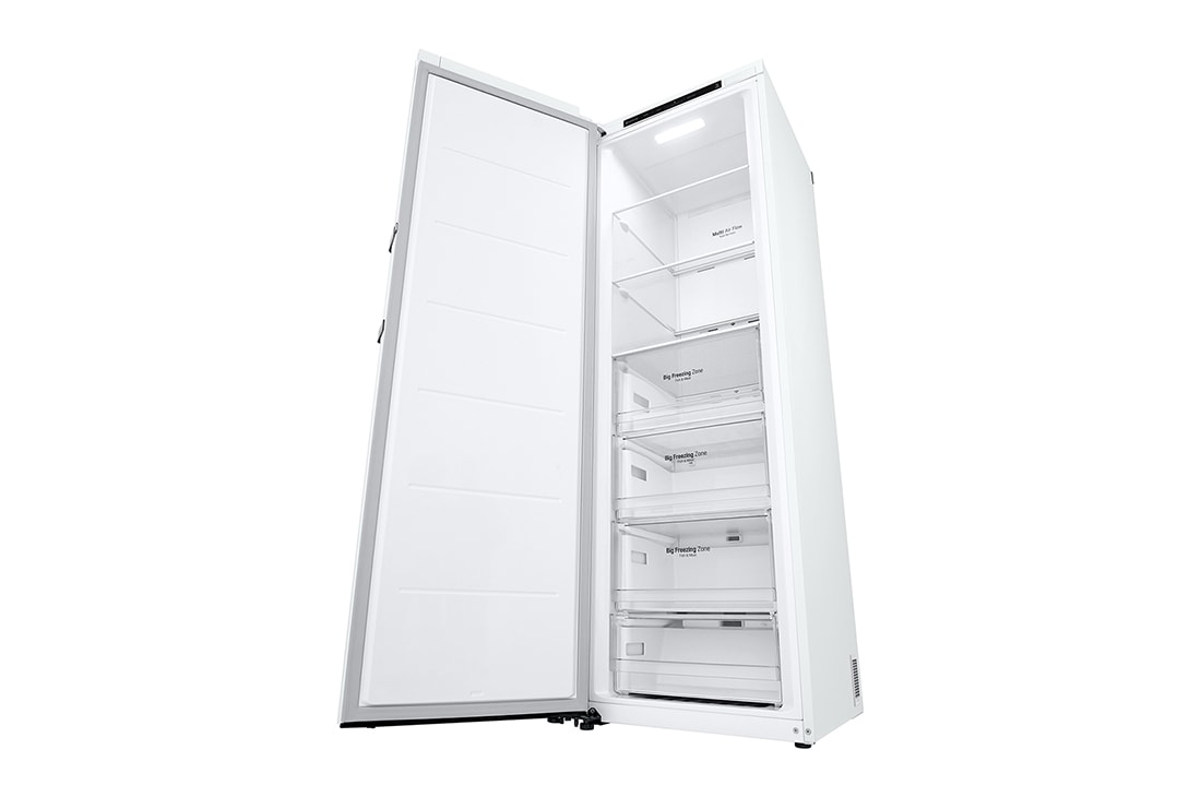 LG 324L Frittstående fryseskap (Hvit) - Energiklasse D, Total No Frost, Express Freeze, Top Right Open Food, GFT41SWGSF, thumbnail 9