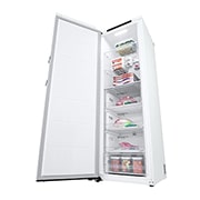 LG 324L Frittstående fryseskap (Hvit) - Energiklasse D, Total No Frost, Express Freeze, Right Perspective Open, GFT41SWGSF, thumbnail 8