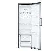 LG 386L Frittstående kjøleskap (Shiny Steel) - Energiklasse D, Door Cooling™, LINEARCooling™, Moist Balance Crisper™, Front Door Open without Food, GLT51PZGSF, thumbnail 3