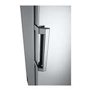 LG 386L Frittstående kjøleskap (Shiny Steel) - Energiklasse D, Door Cooling™, LINEARCooling™, Moist Balance Crisper™, Handle view, GLT51PZGSF, thumbnail 6