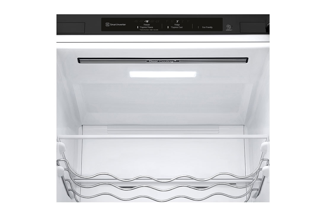 LG 2.03M 384L Kombiskap(Matte Black Stainless Steel) - Energiklasse D, Nature Fresh, Door Cooling+™ og Smart Diagnosis™, Cooling led, GBB62MCGGN, thumbnail 8