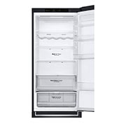 LG 2.03M 384L Kombiskap(Matte Black Stainless Steel) - Energiklasse D, Nature Fresh, Door Cooling+™ og Smart Diagnosis™, Top freezer view without content , GBB62MCGGN, thumbnail 10