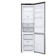 LG 2.03M 384L Kombiskap(Shiny Steel) - Energiklasse C, Door Cooling™ og Smart Diagnosis™ , Front all door open without food view, GBP52PZNCN1, thumbnail 3