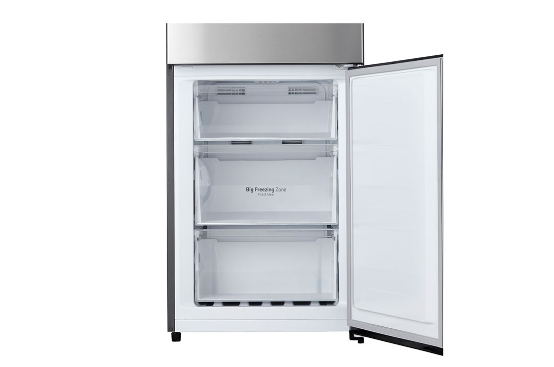 LG 1.86M 384L Kombiskap(Silver) - Energiklasse D,  Zero Clearance, Total No Frost, Bottom freeze open, GBM21HSADH, thumbnail 5