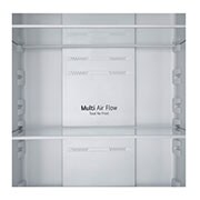 LG 1.86M 384L Kombiskap(Silver) - Energiklasse D,  Zero Clearance, Total No Frost, Multi air flow, GBM21HSADH, thumbnail 8