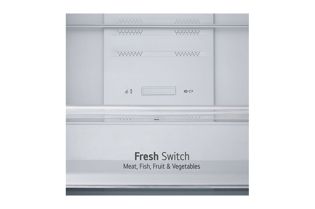 LG 2.03M 336L Kombiskap(Silver) - Energiklasse D, Fresh Switch, Zero Clearance, Total No Frost, drawer view, GBM22HSADH, thumbnail 7
