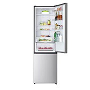 LG 2.03M 336L Kombiskap(Silver) - Energiklasse D, Fresh Switch, Zero Clearance, Total No Frost, front top door open with food, GBM22HSADH, thumbnail 2