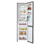 LG 2.03M 336L Kombiskap(Silver) - Energiklasse D, Fresh Switch, Zero Clearance, Total No Frost, front door open with food, GBM22HSADH, thumbnail 3