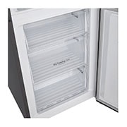 LG 2.03M 336L Kombiskap(Silver) - Energiklasse D, Fresh Switch, Zero Clearance, Total No Frost, freezer door open side view, GBM22HSADH, thumbnail 9