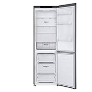 LG GBP61DSPGN 1.86M 341L Kombiskap(Dark Silver) - Energiklasse D, Door Cooling™og Smart Diagnosis™, forfra alle åpne uten mat, GBP61DSPGN, thumbnail 3