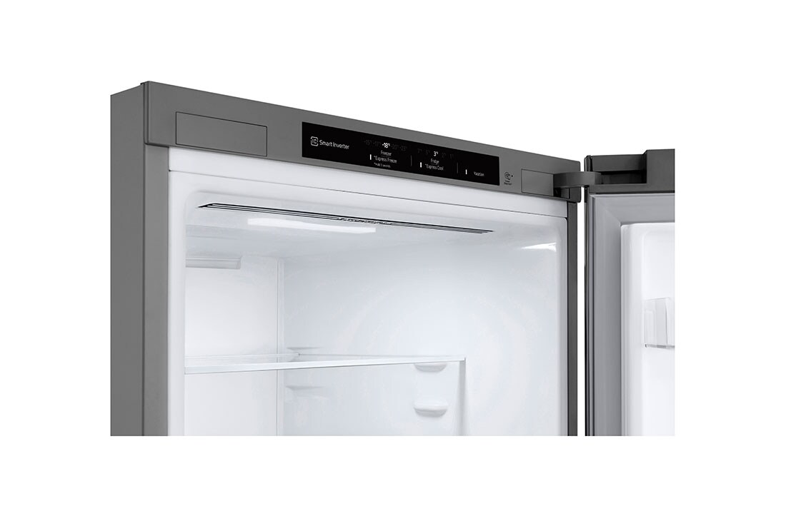 LG 1.86M 344L Kombiskap(Prime Silver) - Energiklasse E, Nature Fresh, Door Cooling+™ og Smart Diagnosis™, øverste skuff uten mat, GBV3100EPY, thumbnail 6