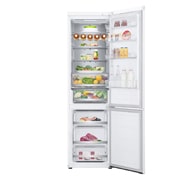 LG 2.03M 387L Kombiskap(Hvit) - Energiklasse C, Door Cooling™ og Smart Diagnosis™ med Wi-Fi, åpne foran med mat, GBV5250CSW, thumbnail 2