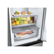 LG 2.03M 387L Kombiskap(Prime Silver) - Energiklasse C, Door Cooling™ og Smart Diagnosis™ med Wi-Fi, detaljeringsutsikt, GBV5250CPY, thumbnail 6