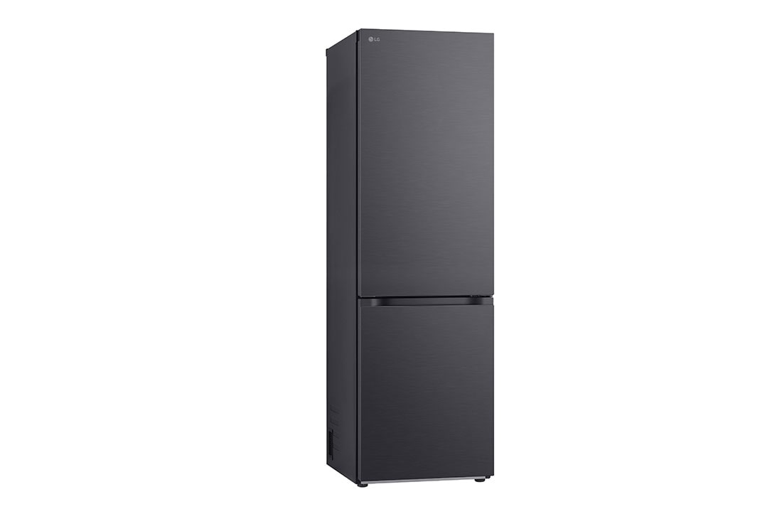 LG 1.86M 344L Kombiskap(Matte Black) - Energiklasse E, Nature Fresh, Door Cooling+™ og Smart Diagnosis™, venstre side med åpen dør, GBV3100EEP, thumbnail 12