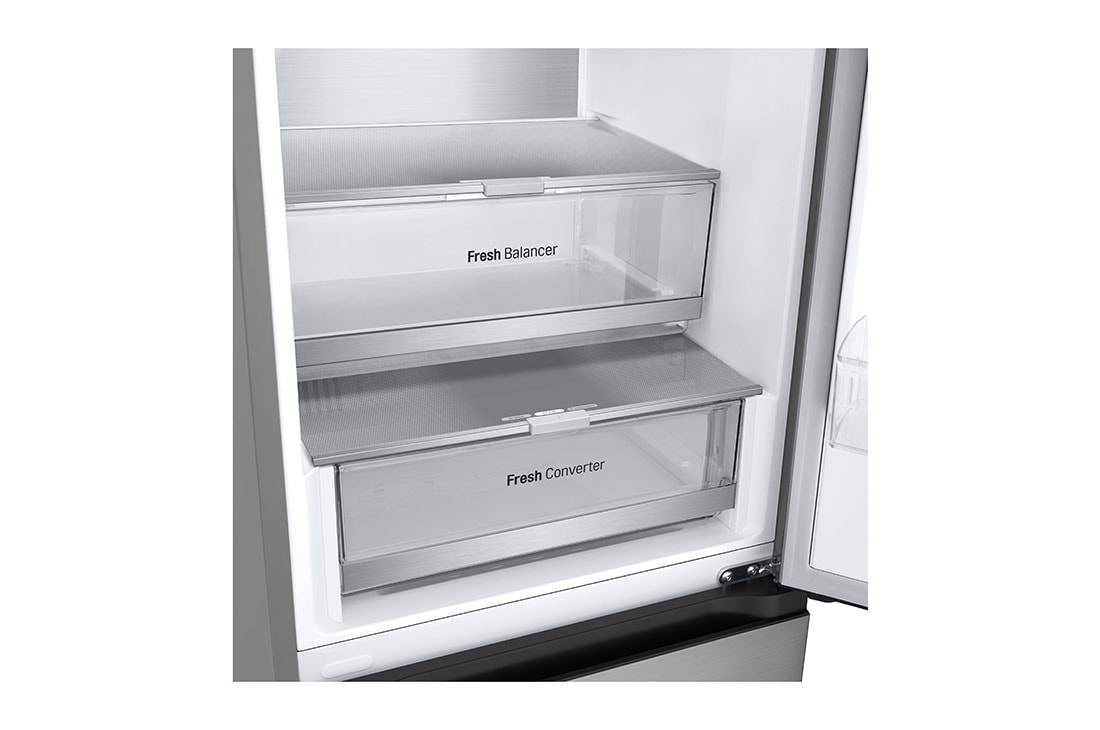 LG 1.86M 344L Kombiskap(Prime Silver) - Energiklasse D, Nature Fresh, Door Cooling+™ og Smart Diagnosis™, Kanalmat, GBV7180DPY, thumbnail 7