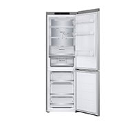 LG 2.03M 387L Kombiskap(Prime Silver ) - Energiklasse D, Nature Fresh, Door Cooling+™ og Smart Diagnosis™, front open without food , GBV7280DPY, thumbnail 11