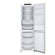LG 1.86M 344L Kombiskap(Hvit ) - Energiklasse D, Nature Fresh, Door Cooling+™ og Smart Diagnosis™, Foran all åpen mat, GBV7180DSW, thumbnail 4