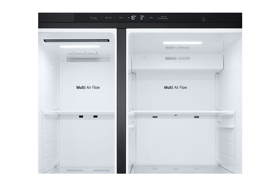 LG 641L Door in Door™ Side by Side (Matte Black), Energiklasse E, Vann/isdispenser uten vanntilkobling, Smart Diagnosis™ , Micom, GSJC41EPPE, thumbnail 8